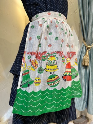 Vintage ornament motif Christmas apron