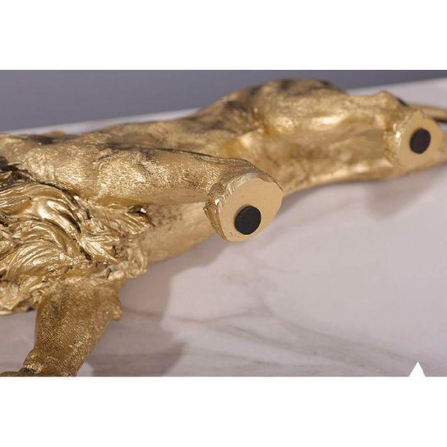 即納】ゴールド 黄金ライオン 獅子 オブジェ 置物 インテリア オブジェ