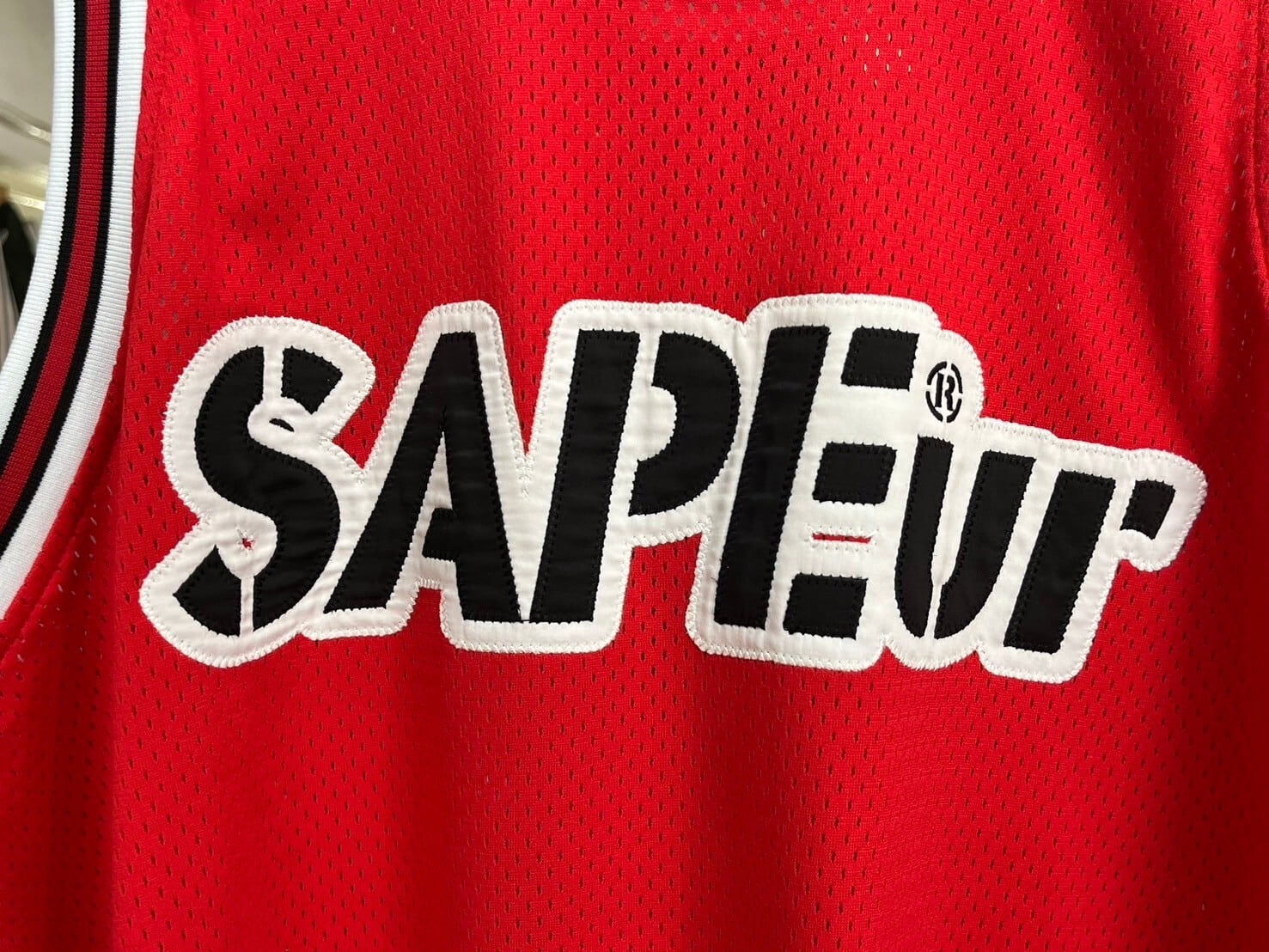 SAPEur BASKET TANK TOP RED LARGE 74424 | BRAND BUYERS OSAKA 