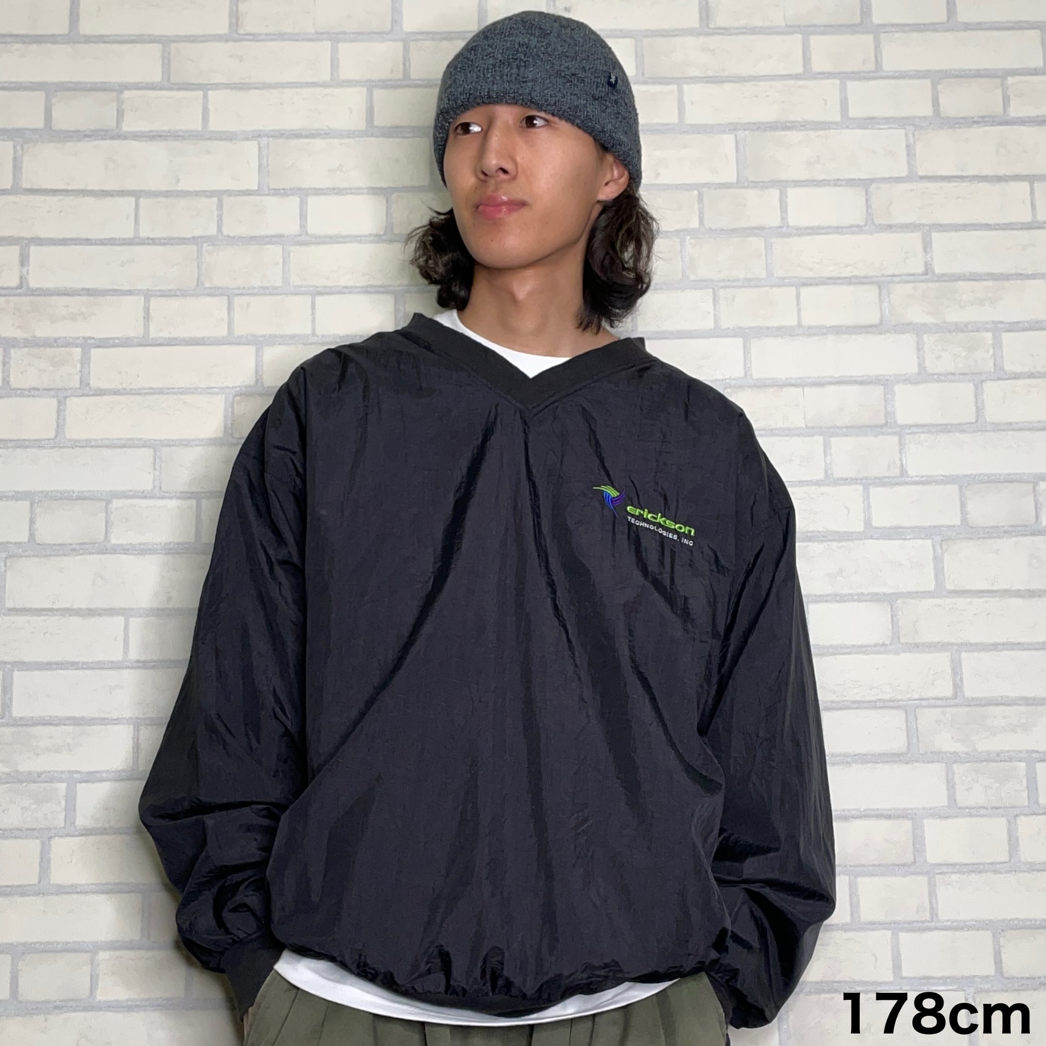 PORT AUTHORITY ナイロンプルオーバー 2XL ブラック 100 