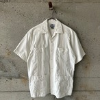 Solid fabric Cuban shirt