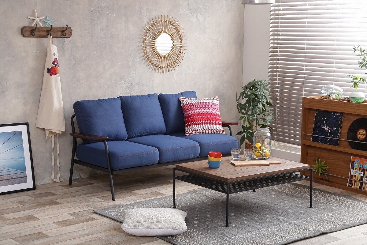 Basquiat 3人掛けソファ デニムタイプ&PVCレザータイプ | 81chu