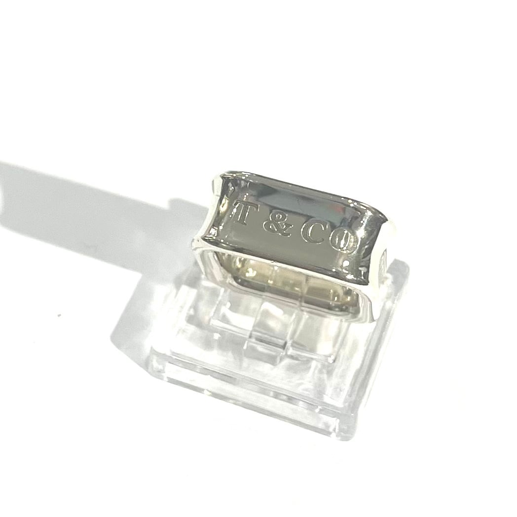 TIFFANY&CO.】【約4-5号 】2476 希少1837 スクエアリング／シルバー925