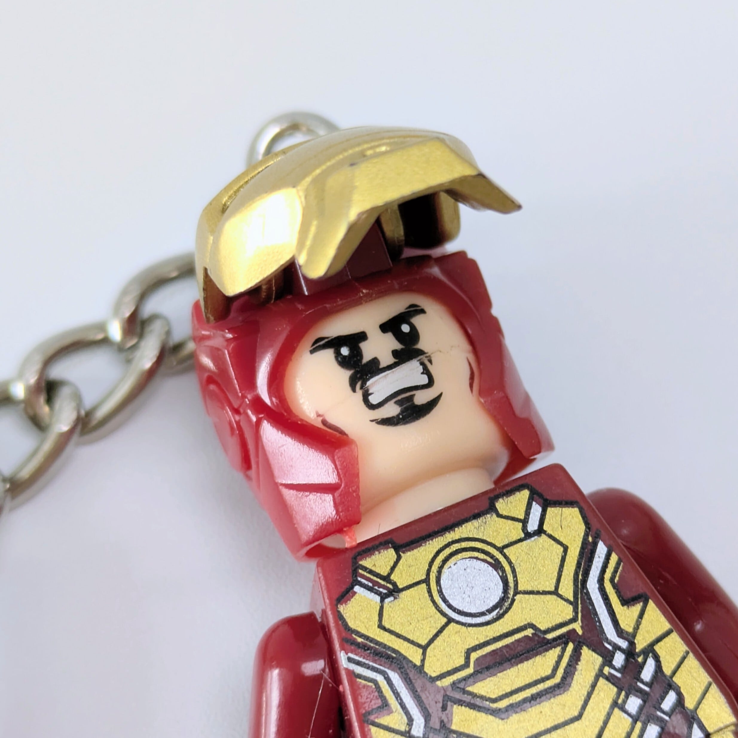 ♧ ☆ブロックフィギュアキーホルダー☆【 IRONMAN / アイアンマン 】 MARVEL〚アメリカン雑貨 アメトイ〛