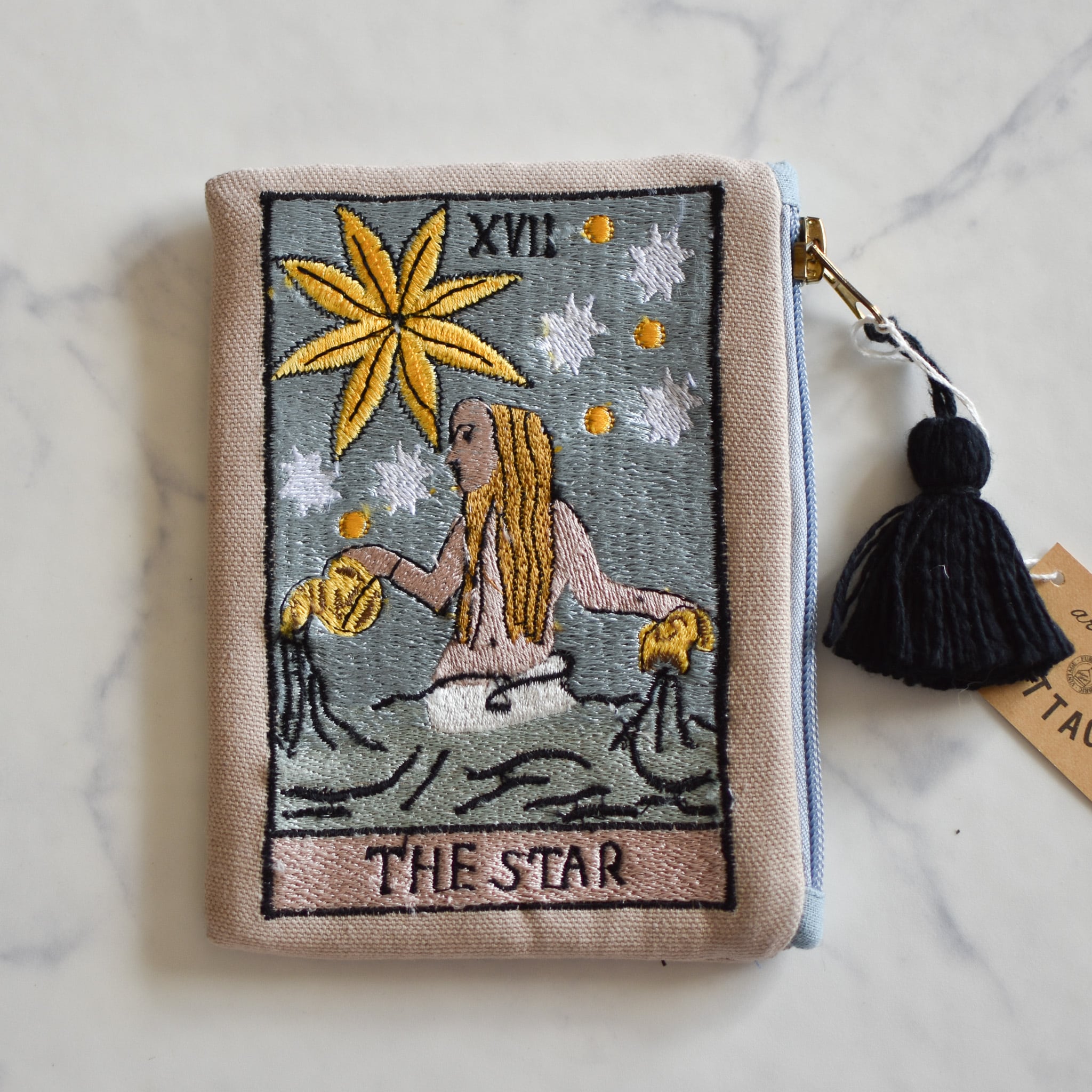 大事な材料やアクセサリー入れ 持ち運びケース タロットカード柄