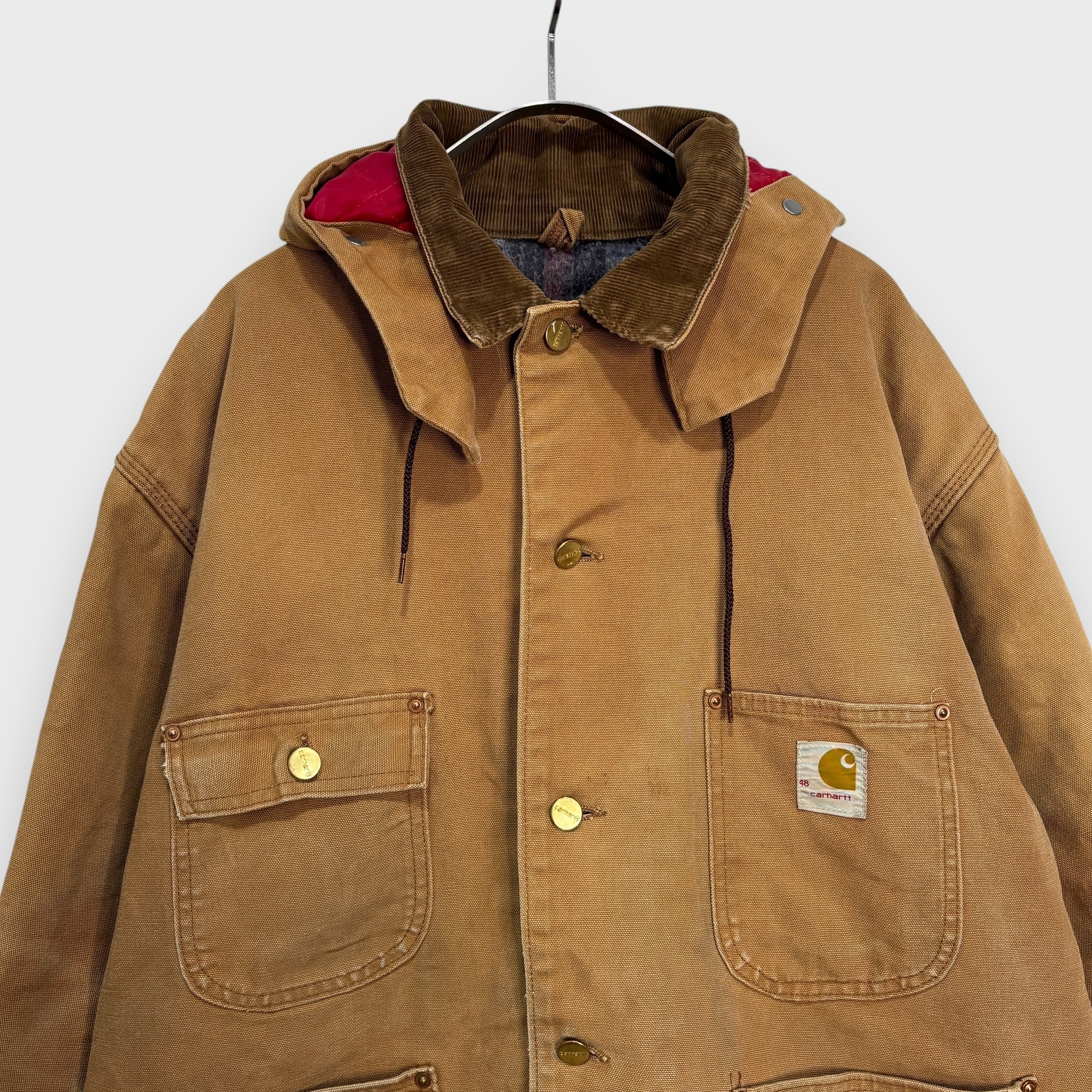 70s carhartt カーハート ミシガンチョアコート フード付き XL 70s carhartt カーハート ミシガンチョアコート フード付き XL