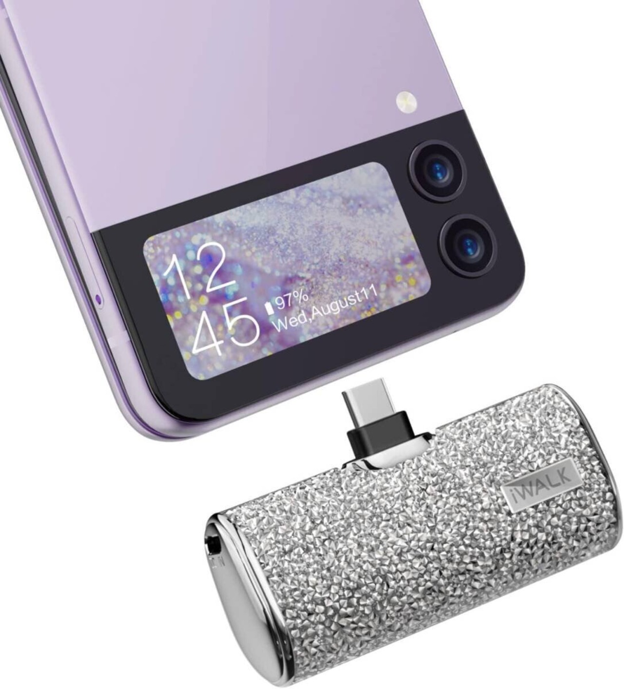 モバイルバッテリー 超小型 4500mAh USB Type-C 軽量 直接充電 コネクター内蔵 コードレス コンパクト iPhone Galaxy