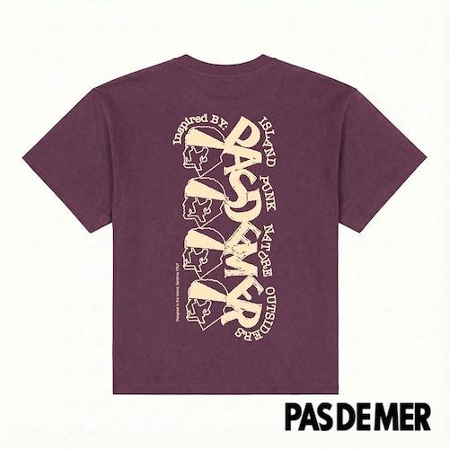 【PAS DE MER/パドゥメ】STONED ISLAND TEE Tシャツ / WINE / AW26-14495