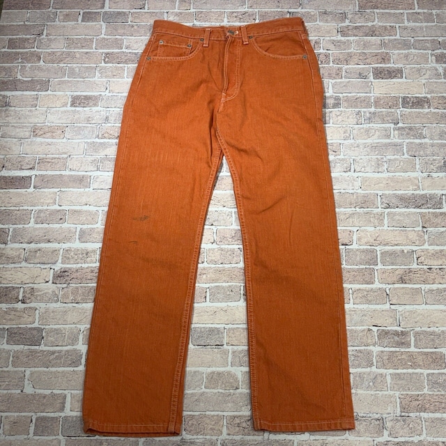 LEVI'S 501 DENIM PANTS ORANGE