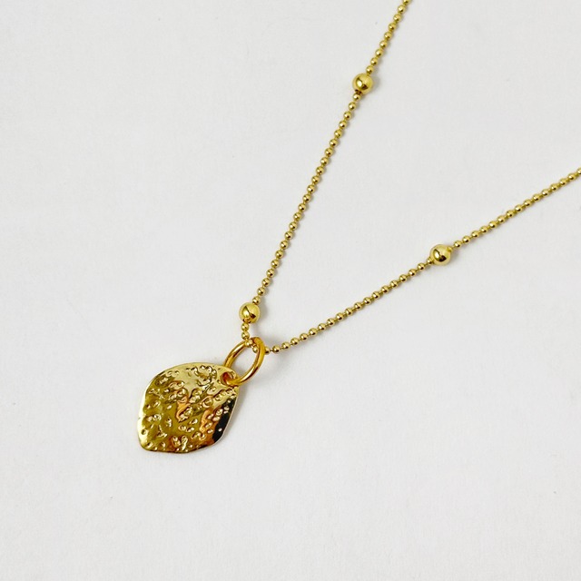 Gold Coating リーフ シェイプ ネックレス