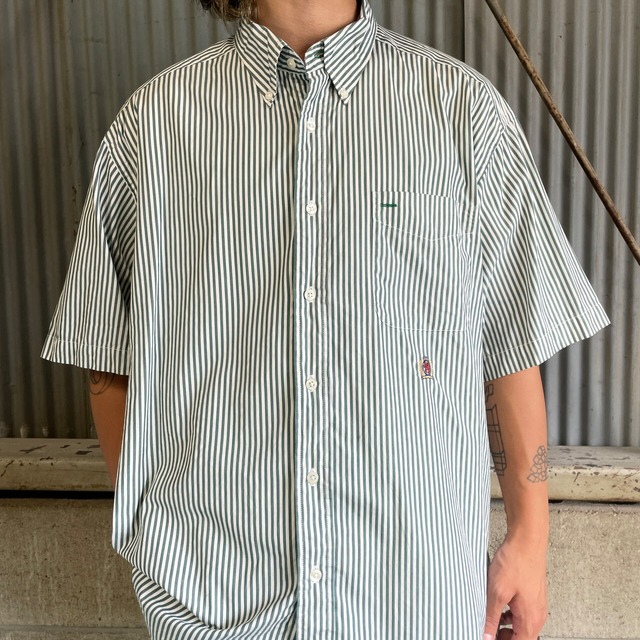 90年代 TOMMY HILFIGER GOLFトミーヒルフィガー ストライプシャツ
