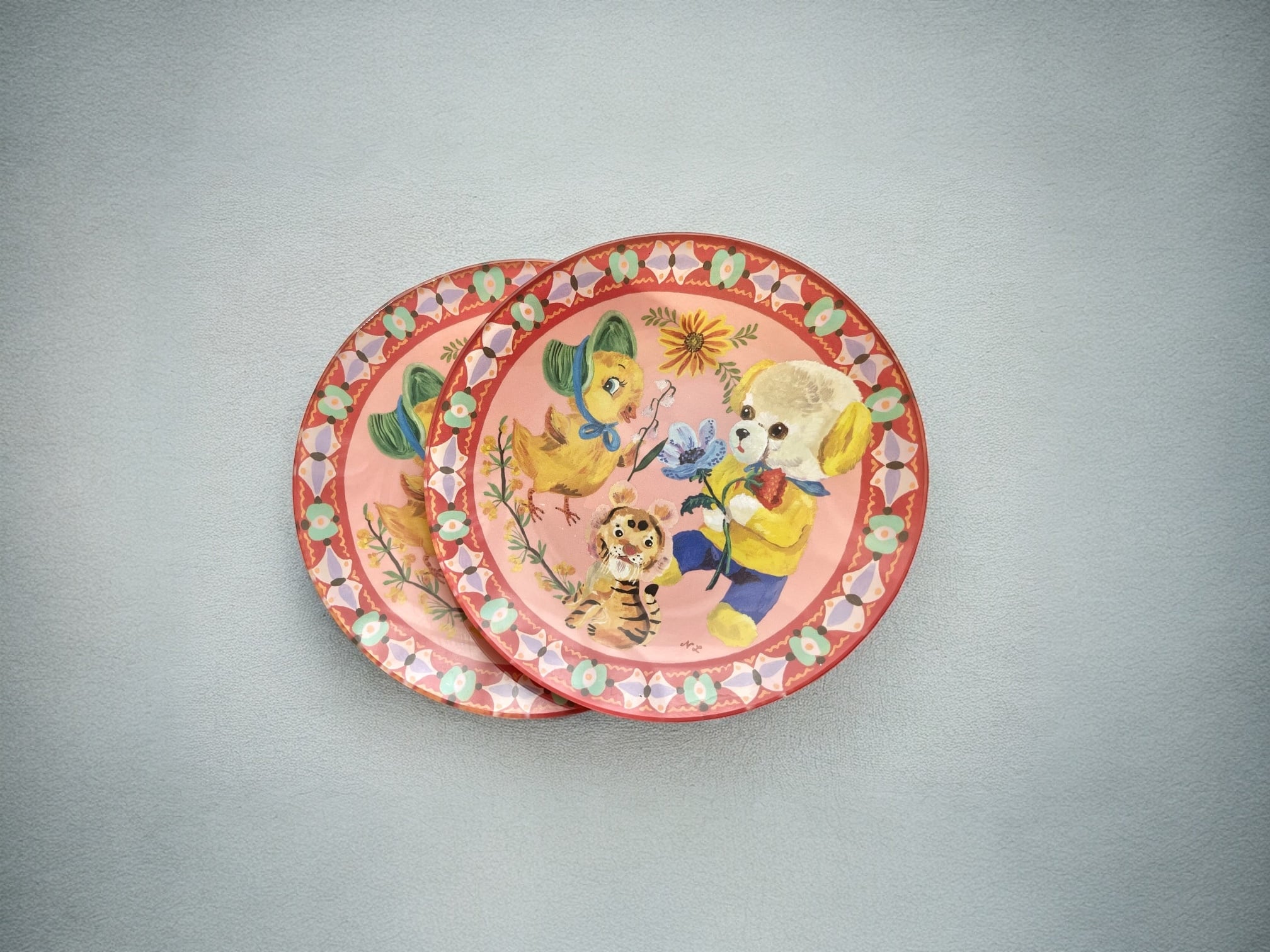 30% off nathalie lete glass plate 2枚セット