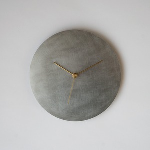 KUMIJI DESIGN 壁掛け時計－タイプ2  minimal wall clock DISK-type2  ステンレス　stainless