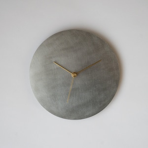 KUMIJI DESIGN 壁掛け時計－タイプ2  minimal wall clock DISK-type2  ステンレス　stainless