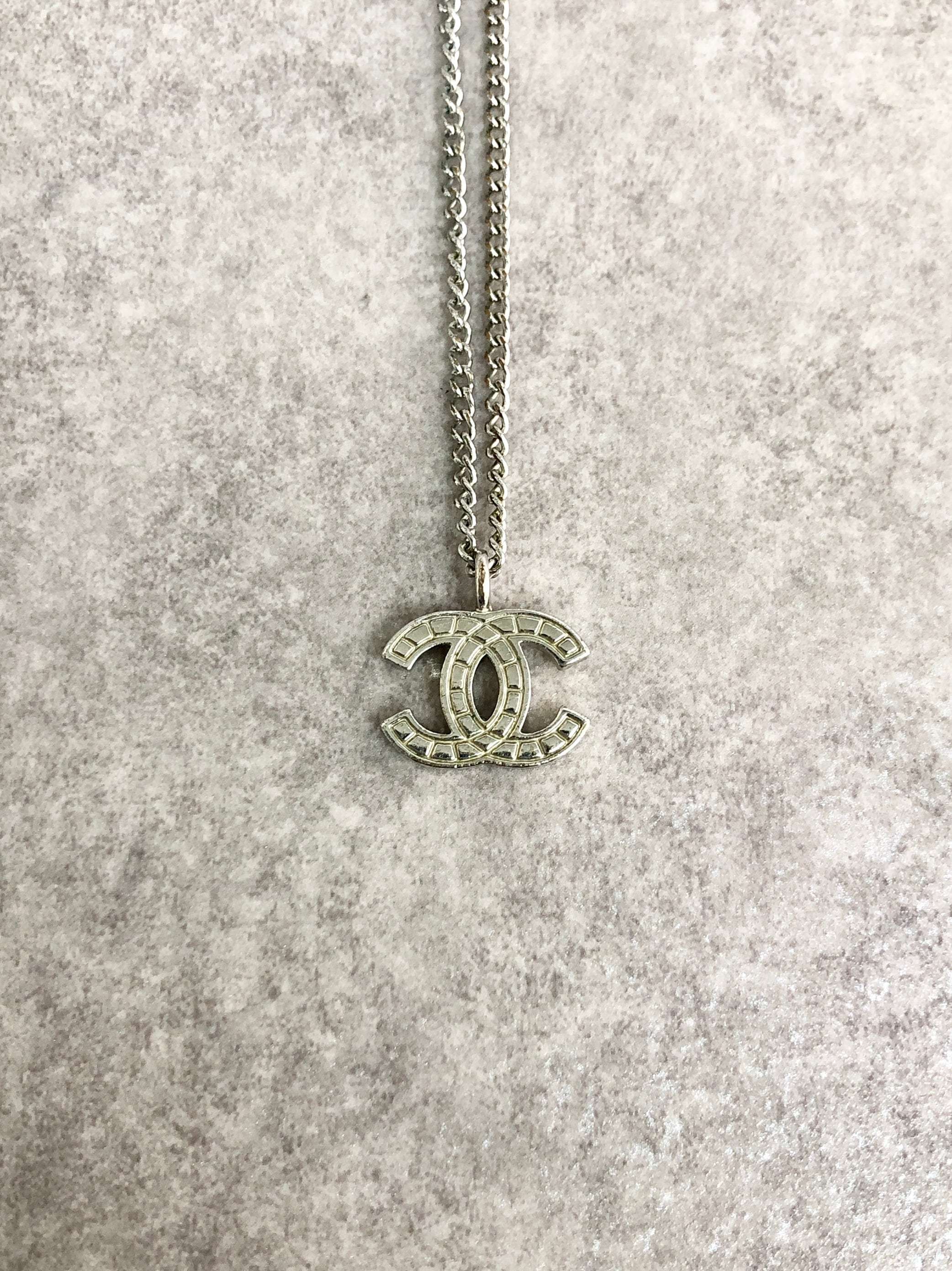 CHANEL シャネル チョコバー ネックレス シルバー ココマーク vintage
