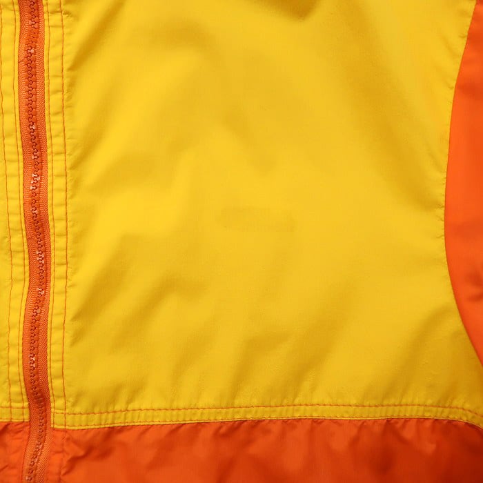 古着 ナイロンジャケット ゴアテックス イエロー オレンジ サイズ表記