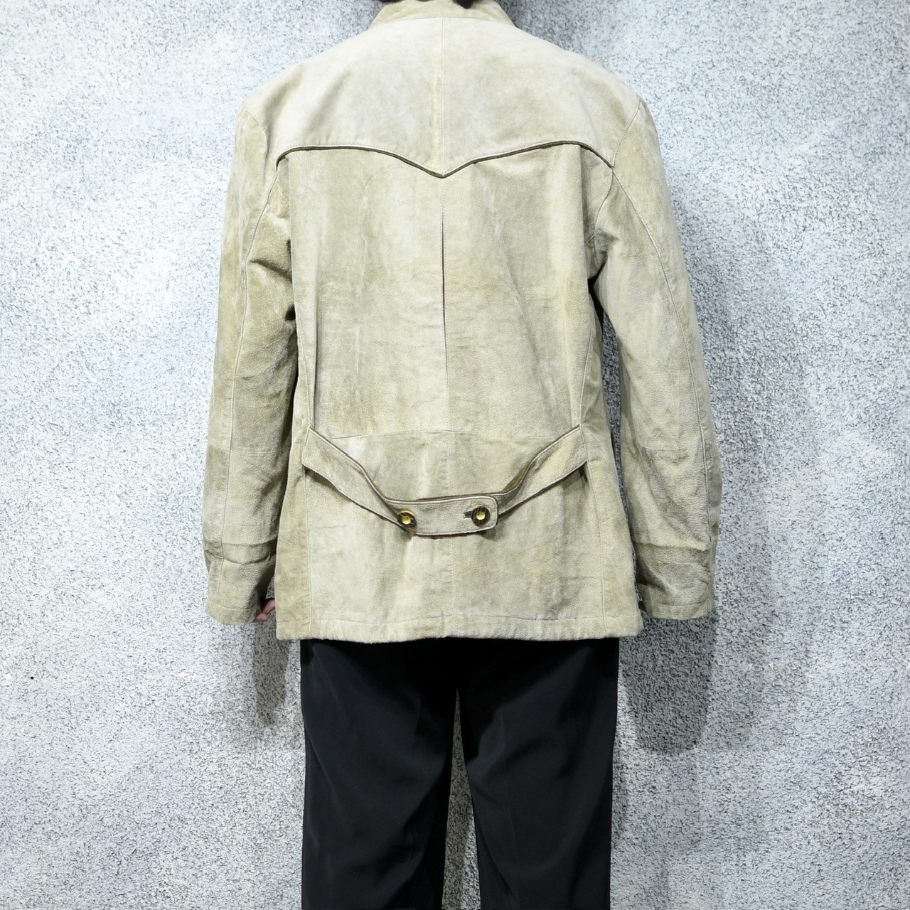 tyrolean leather tailored jacket