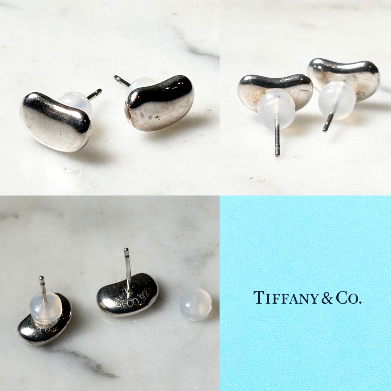 TIFFANY silver “beans” pierce
