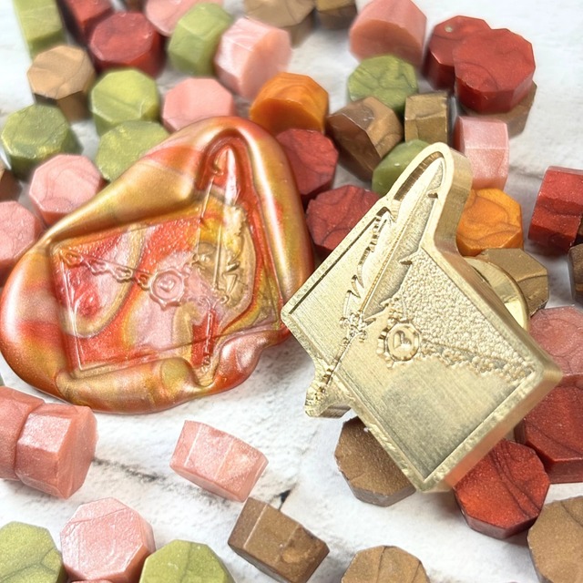 【縦30㎜×横25㎜】ダイカットヘッド　レトロレター　＃SWH-219