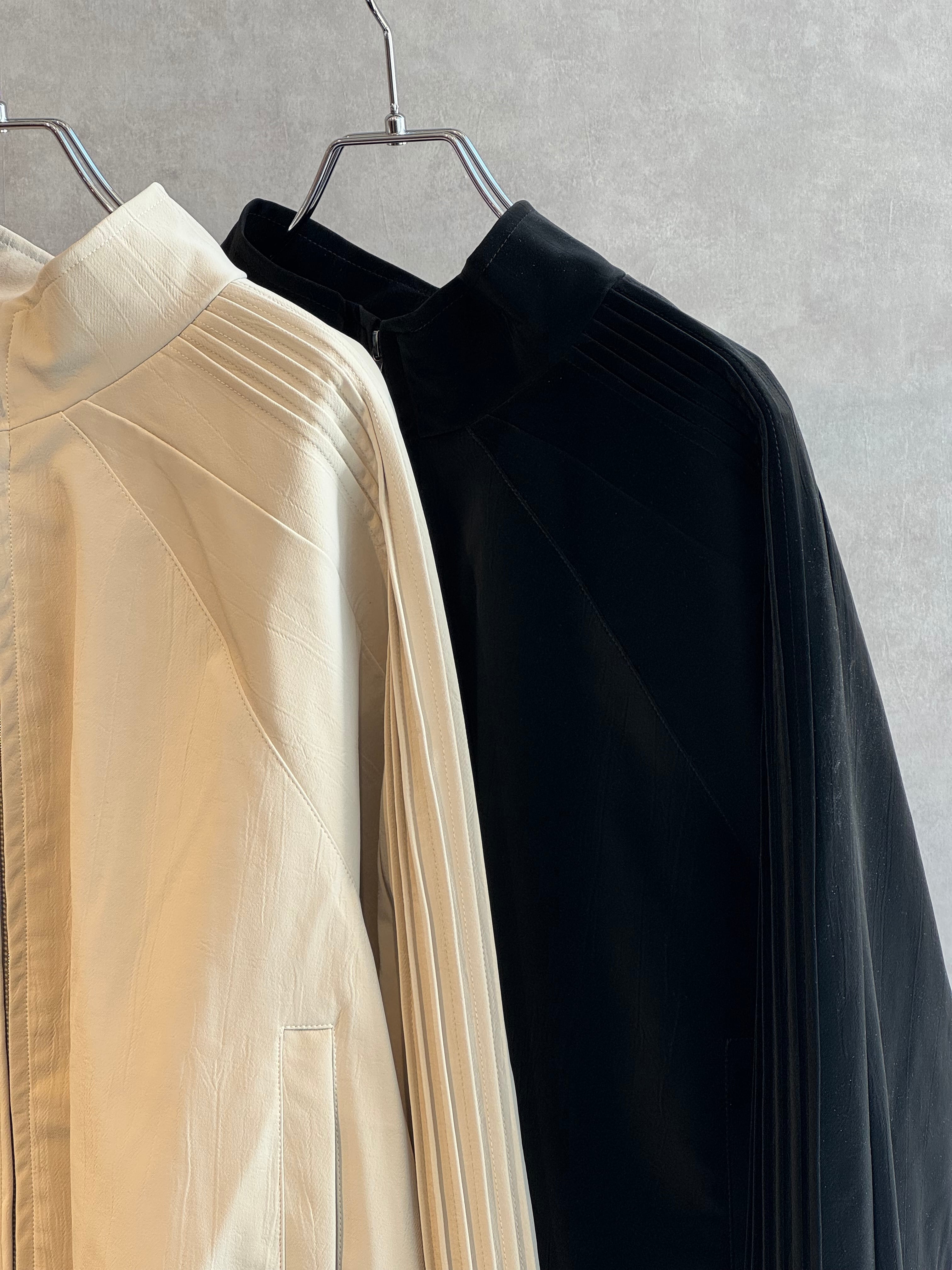 mat eco leather track jacket