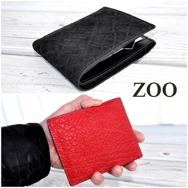 ＺＯＯ　ズー　ＢＡＤＧＥＲＢＩＬＬＦＯＬＤ１１　バジャービルフォールド１１　財布　レザーウォレット　二つ折り　送料無料　象革　   ＺＢＦ－０１３