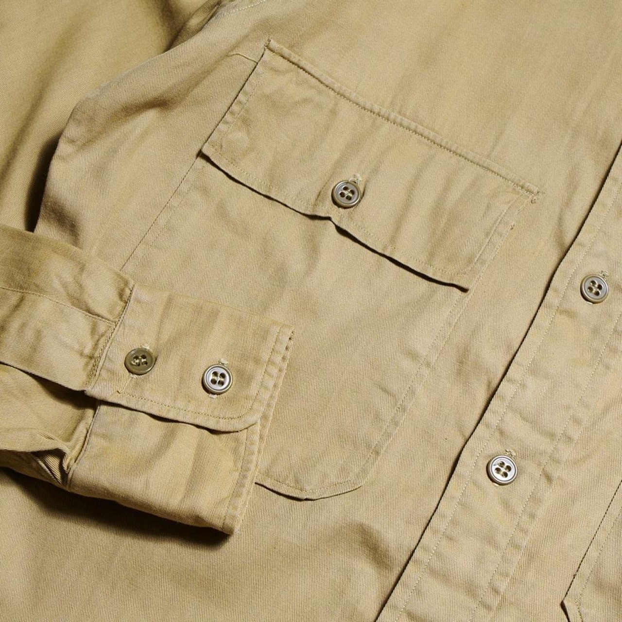 【before half century Vintages(ビフォーハーフセンチュリーヴィンテージ)】Gayson 60's VINTAGE WORK SHIRTS ガイソン 60年代ヴィンテージワークシャツ マチ付き