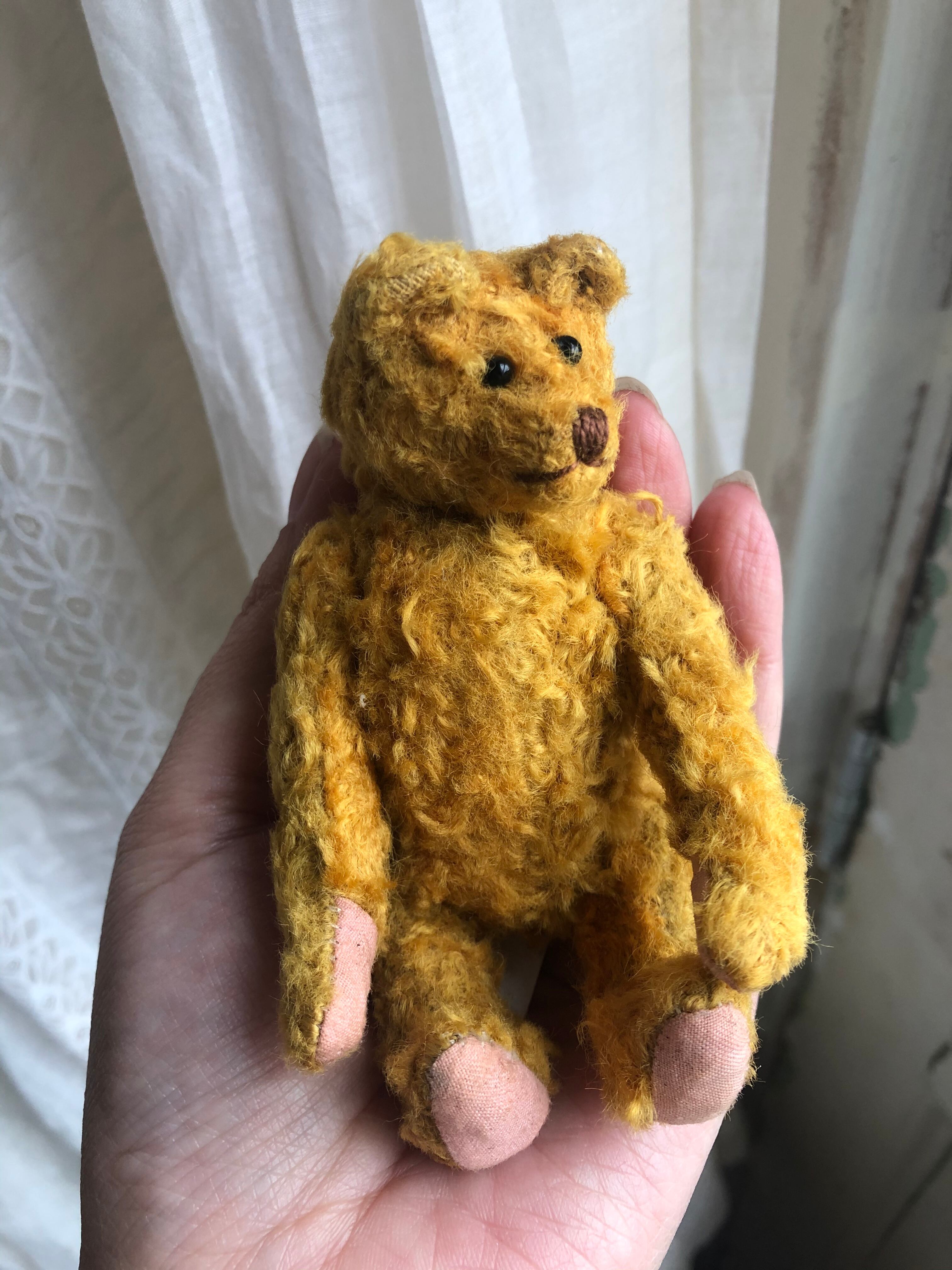 フランス　ヴィンテージ 箱　クマ　手描き　ブロカント フランス 小さなくま gold yellow | Brocante de La Cocotte