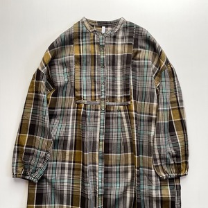 Waffle check dress (charcoal)