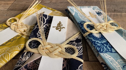 【祝儀袋:祝布(いわふ)】絆と想いを大切に柔らかく包んで届ける　 袱紗タイプの布製金封　