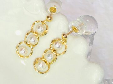 新品]K18YGイエローゴールド金ミャンマー天然ルビーピアス | Pay ID 