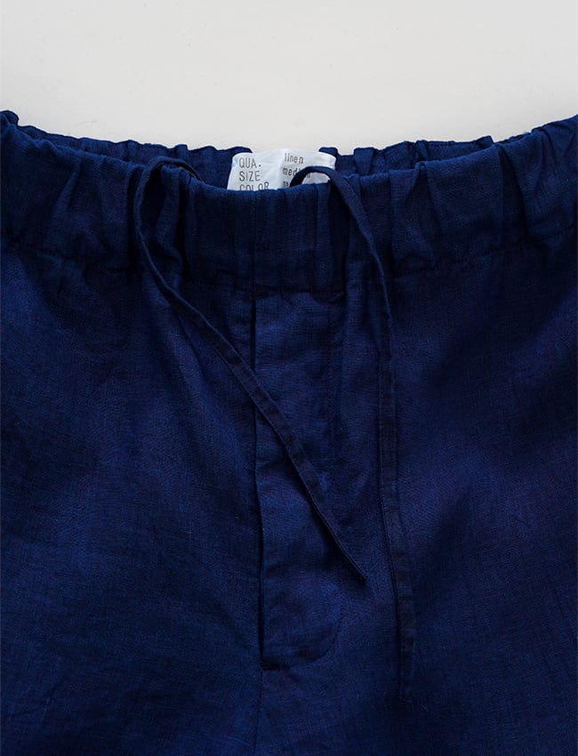 aulico : LINEN PANTS / NAVY | aulico