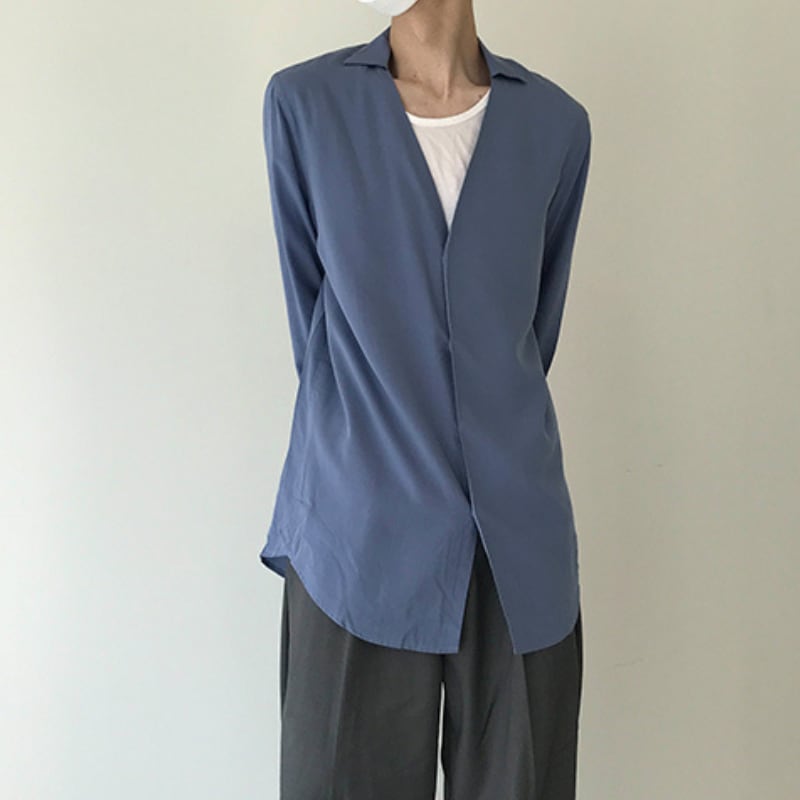 ルーズフィットVネックシャツ MTO0106