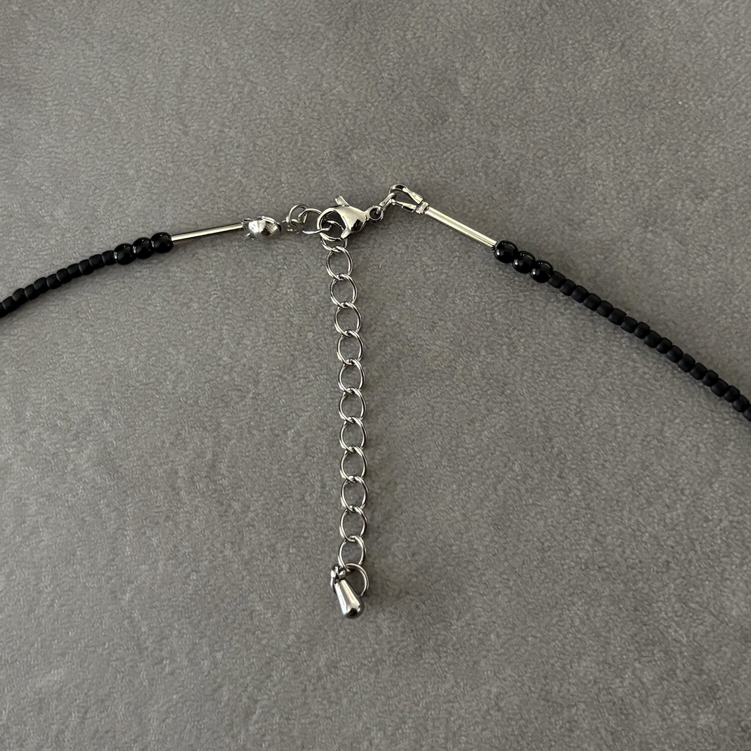 planet necklace (black)