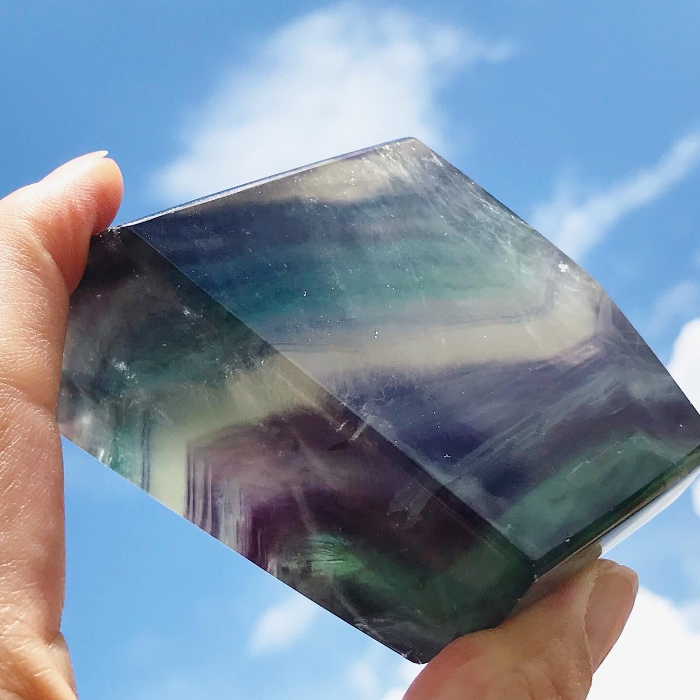 Rainbow Fluorite Freeform 6