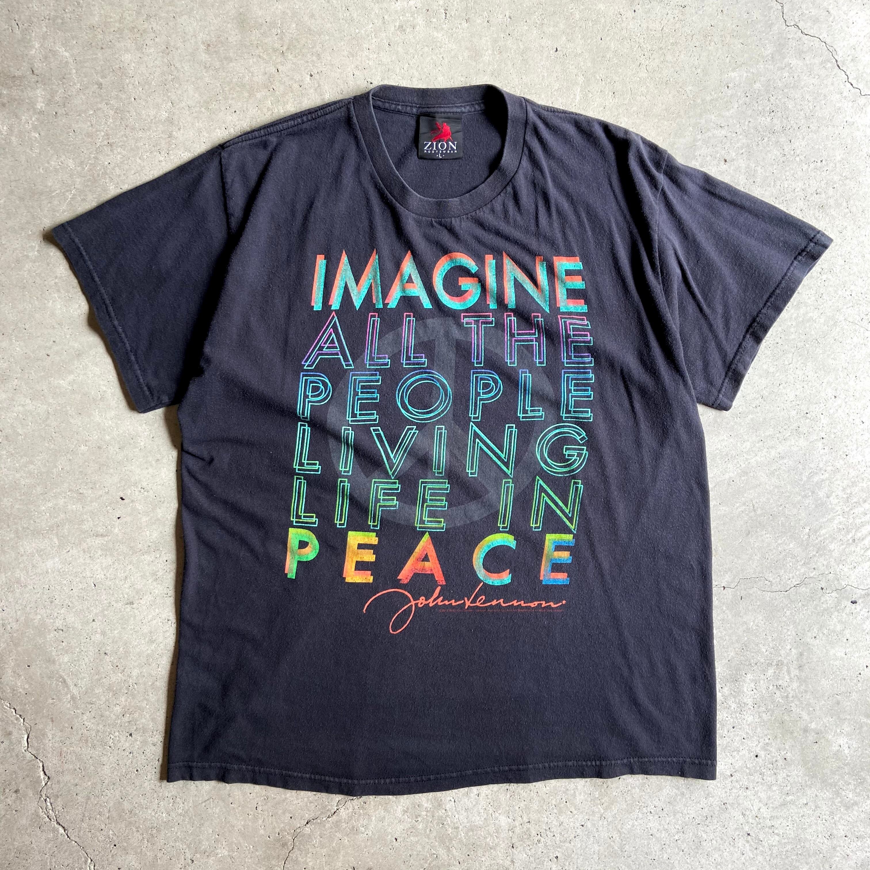 John Lennon Imagine ジョン・レノン イマジン バンドTシャツ メンズL