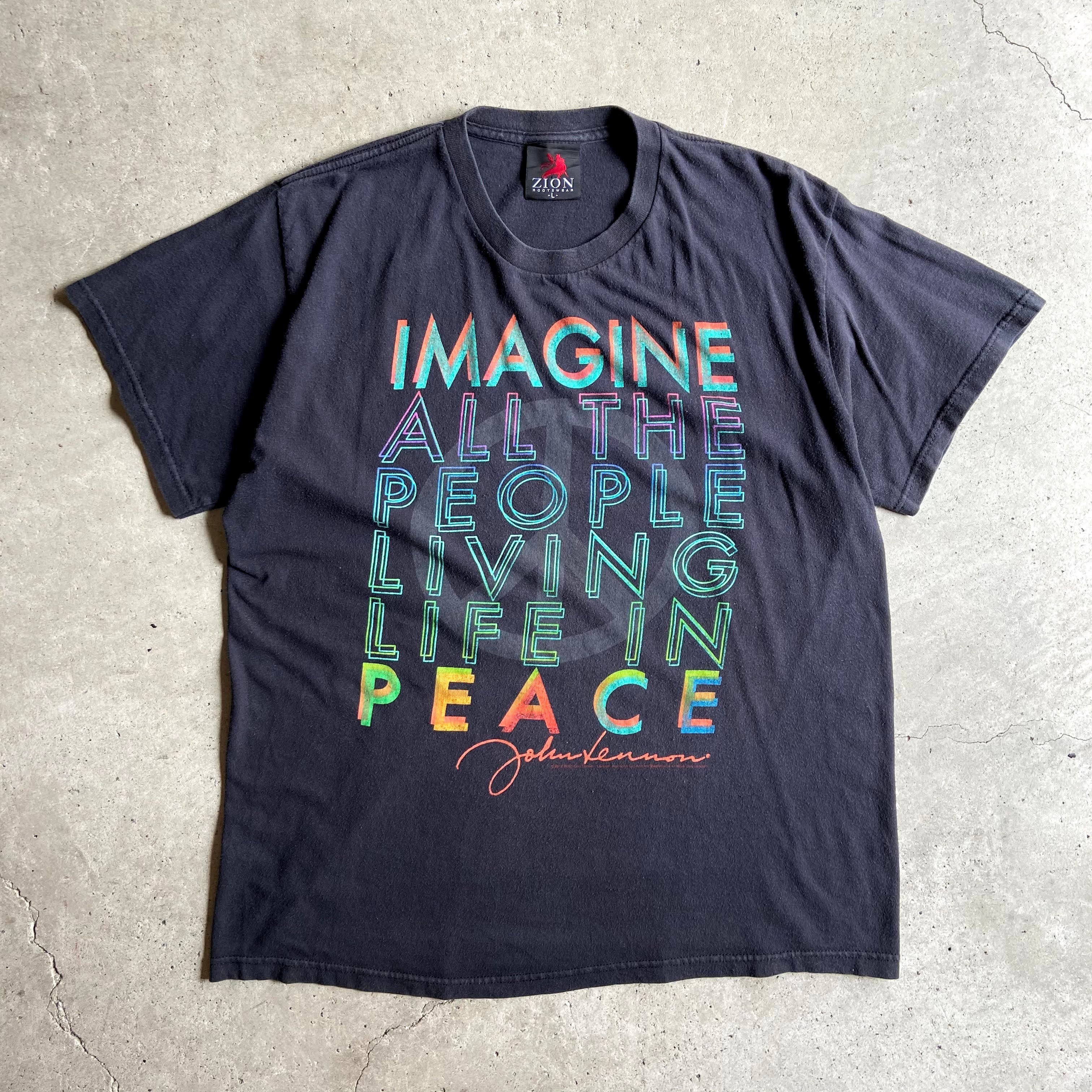 John Lennon Imagine ジョン・レノン イマジン バンドTシャツ メンズL 
