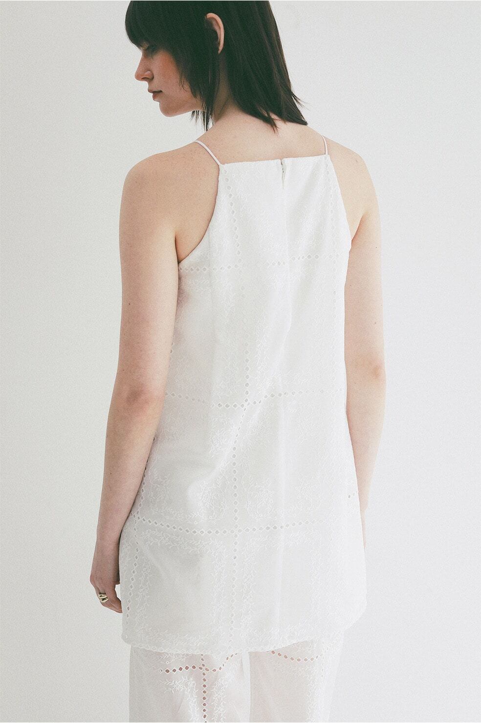 CLANE EMBROIDERY LACE CAMI ALL IN ONE 3色展開 | FLICKA ASHIYA