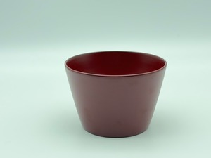 林源太　そば猪口　朱