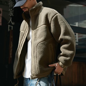 boa stand-collar jacket A1442