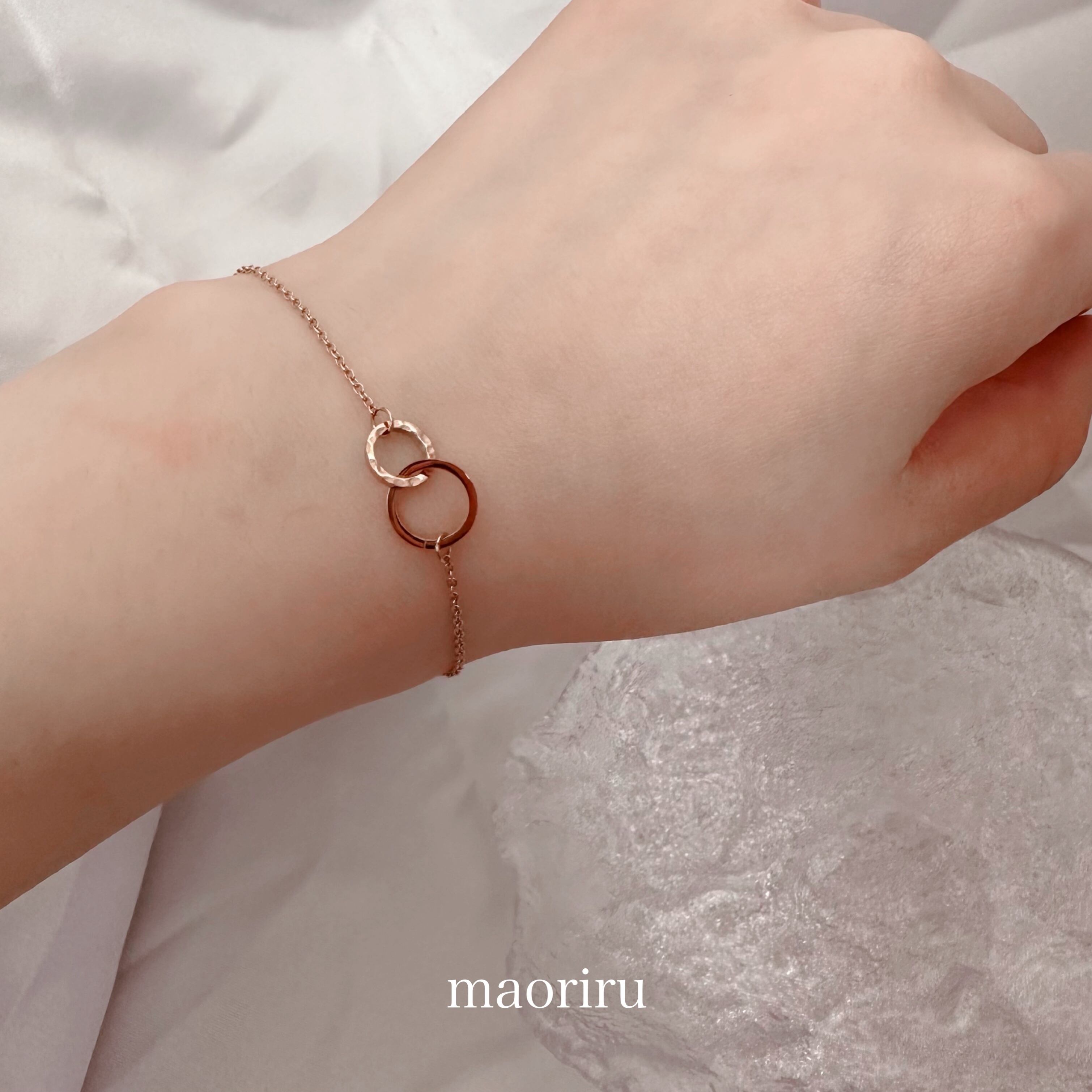 金アレ対応 ダブルサークルブレスレット (042)