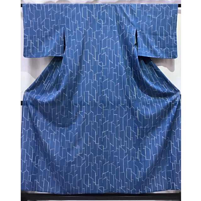 着物・絽・青系地・No.200701-1595・梱包サイズ60