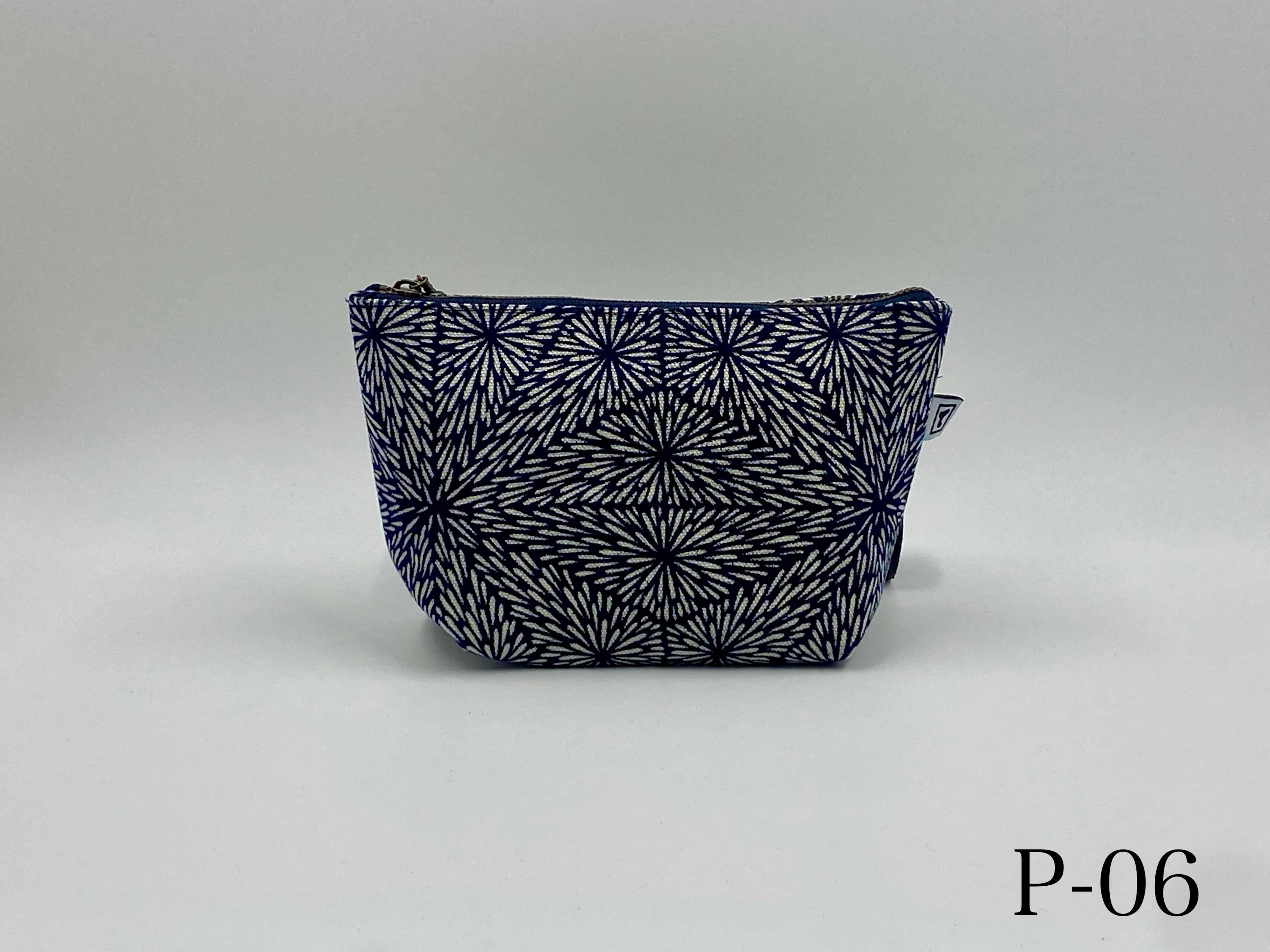 藍染・松煙染 ポーチ | 黒羽藍染紺屋