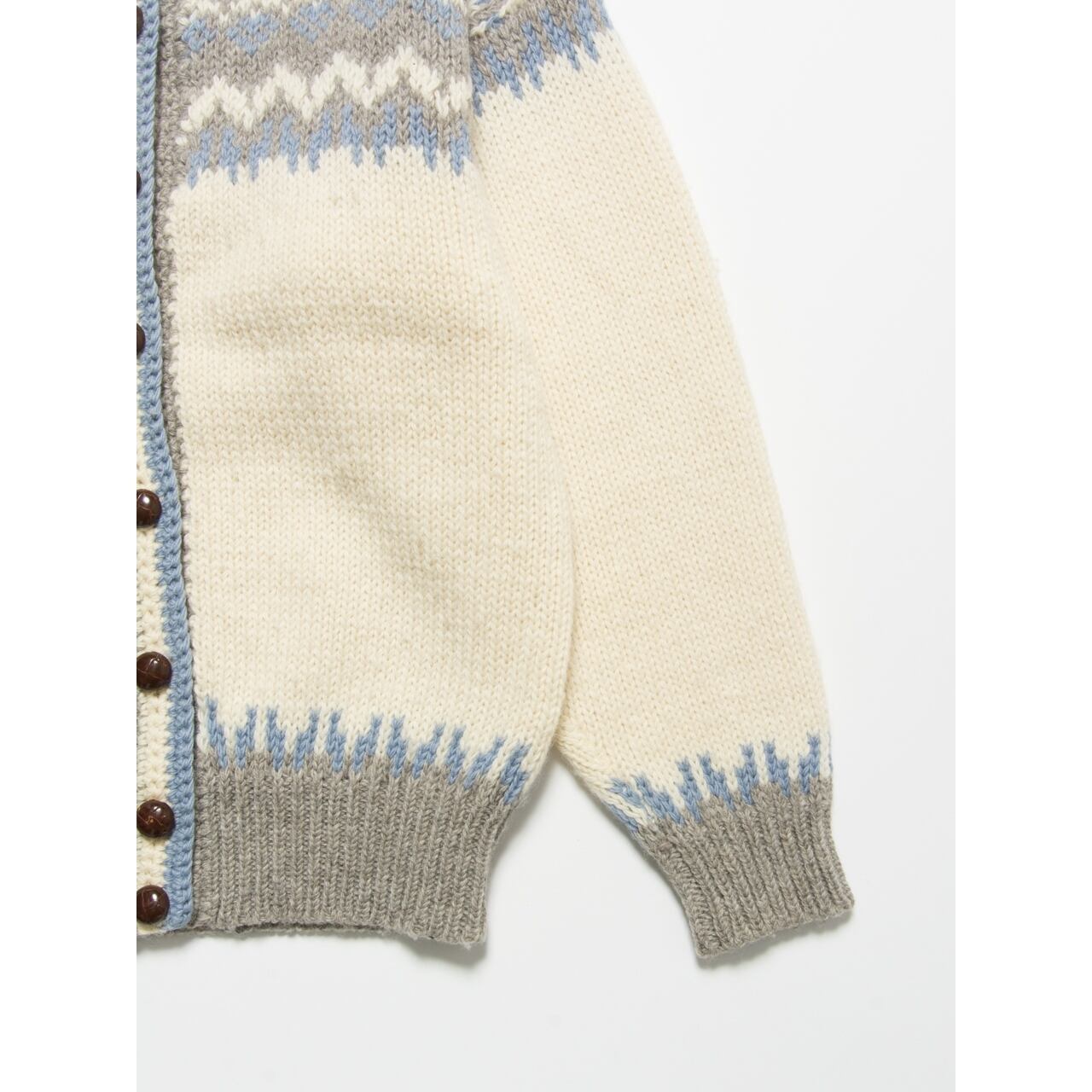 【Made in New Zealand】90's wool nordic cardigan（ニュージーランド製 ノルディックウールカーディガン セーター）2b