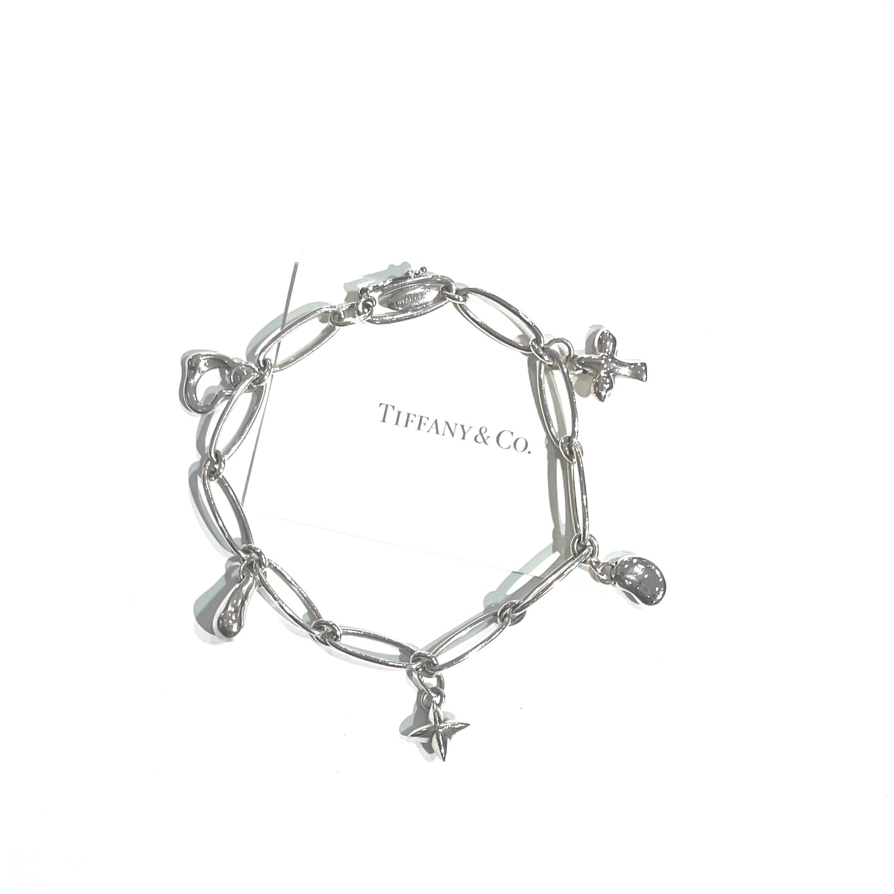 希少モデル【TIFFANY&CO. 】 2056 5チャームチェーンブレスレット