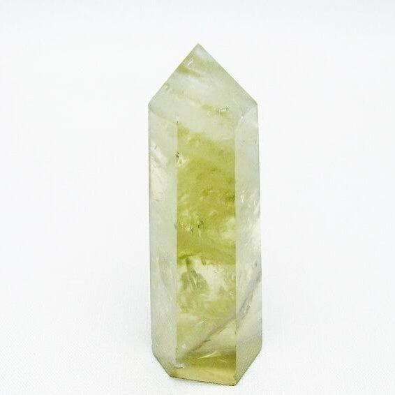 シトリンクォーツ 六角柱 シトリン ポイント 置物 一点物 142-10147
