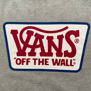 【VANS】バックプリント ワンポイント ロゴ プリント スウェット トレーナー VANS OFF THE WALL サイズL  バンズ US古着