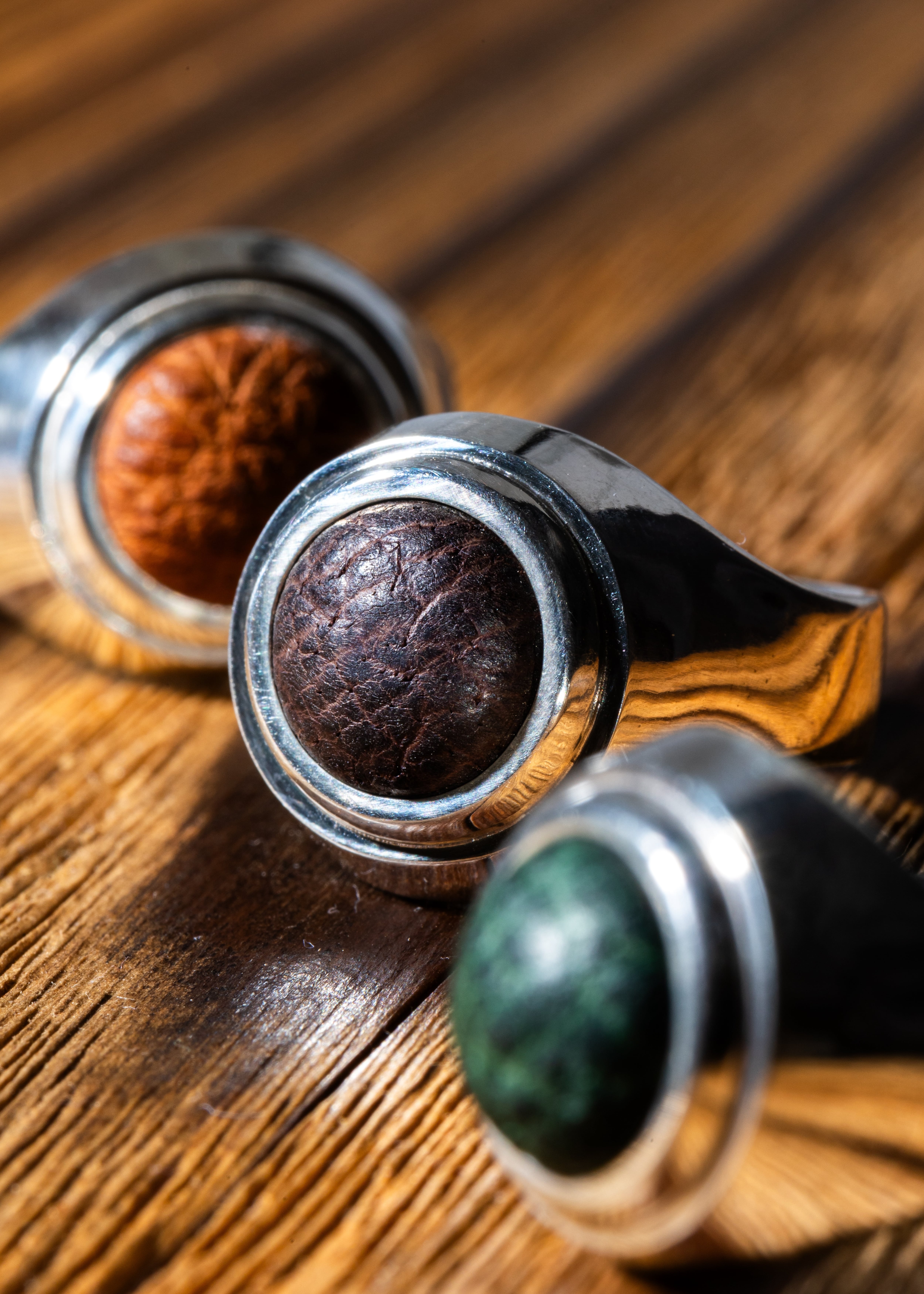 Boar Leather Ring | RAY