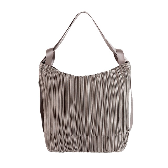 カラフルプリーツ２WAYリュック＆トートバッグ（ＤＳＰ－８９５）#166アッシュグレー