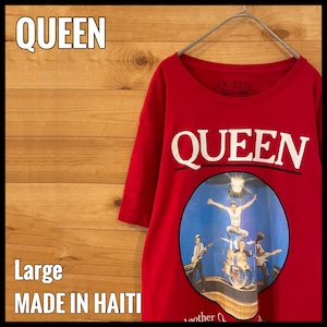 【QUEEN】オフィシャル バンドTシャツ ロックTシャツ フォトプリント ロゴ Lサイズ us古着