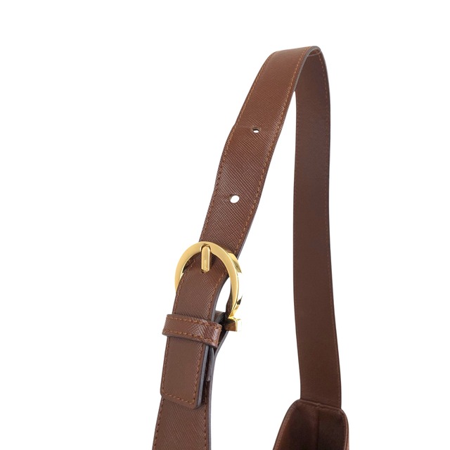 Salvatore Ferragamo サルヴァトーレ フェラガモ ショルダーバッグ ブラウン ガンチーニ レザー ワンショルダーバッグ vintage ヴィンテージ オールド xfdst7